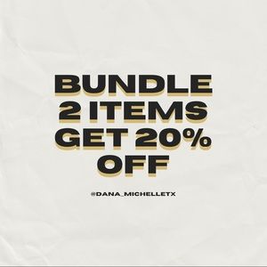 💥 Bundle 2 items get 20% off 💥